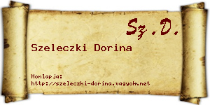Szeleczki Dorina névjegykártya